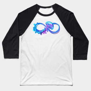 Infinity with Glowing Jellyfish Baseball T-Shirt